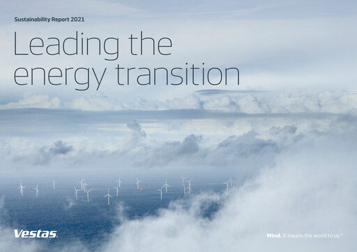 Thumbnail Vestas Wind Systems Sustainability Report 2021