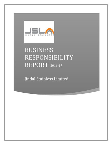 Thumbnail Jindal Stainless ESG Report 2016-2017