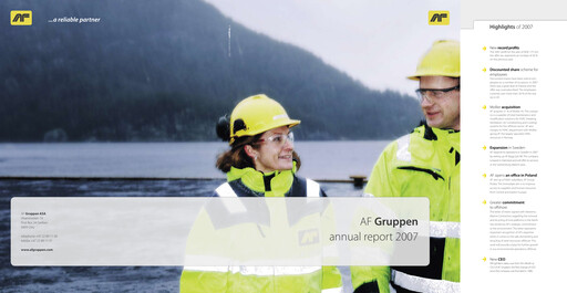 Thumbnail AF Gruppen Annual Report 2007