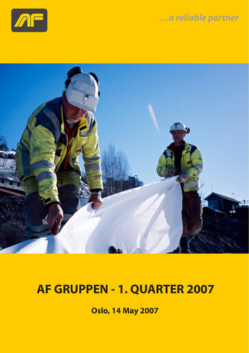 Miniature AF Gruppen Rapport trimestriel 2007-q1
