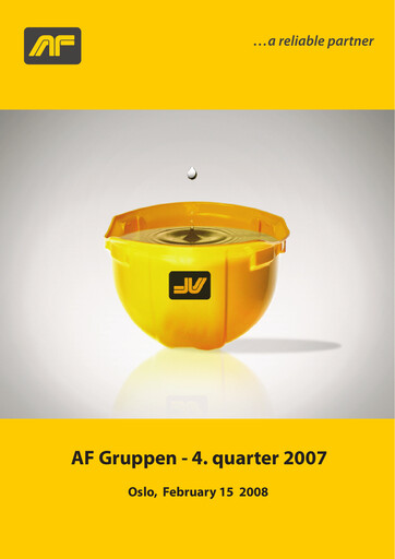 Miniature AF Gruppen Rapport trimestriel 2007-q4