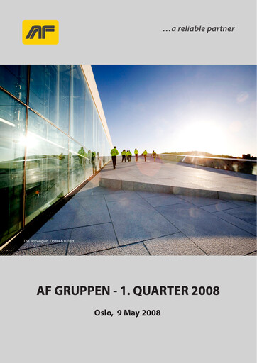 Miniature AF Gruppen Rapport trimestriel 2008-q1