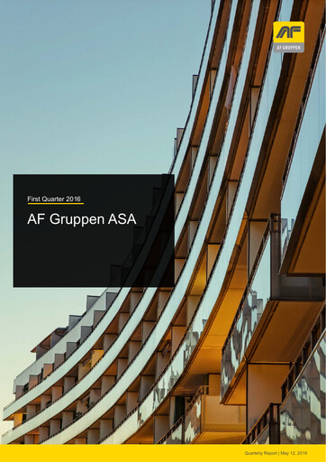 Miniature AF Gruppen Rapport trimestriel 2016-q1