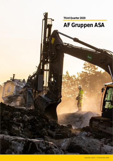 Miniature AF Gruppen Rapport trimestriel 2020-q3