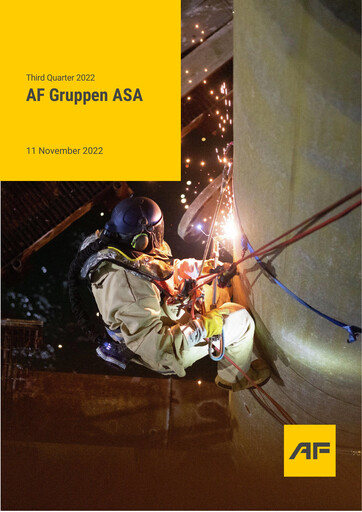 Miniature AF Gruppen Rapport trimestriel 2022-q3