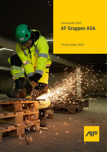 Miniature AF Gruppen Rapport trimestriel 2023-q3