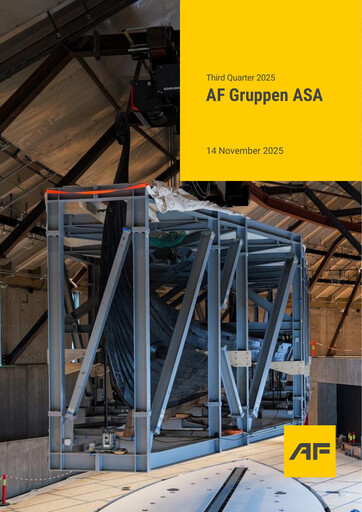 Miniature AF Gruppen Rapport trimestriel 2025-q3