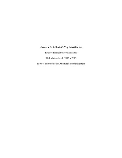 Thumbnail Gentera, S.A.B. de C.V. Financial Statement 2016