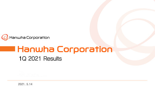 Miniature Hanwha Corporation Rapport trimestriel 2021-q1