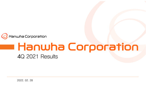 Miniature Hanwha Corporation Rapport trimestriel 2021-q4