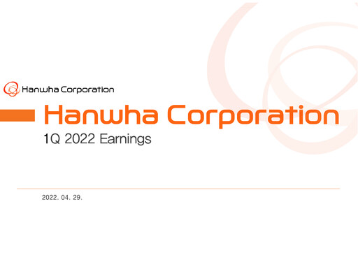 Miniature Hanwha Corporation Rapport trimestriel 2022-q1