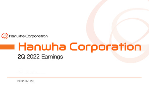 Miniature Hanwha Corporation Rapport trimestriel 2022-q2