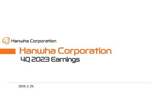 Thumbnail Hanwha Corporation Quarterly Report 2023-q4