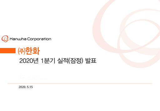 Miniature Hanwha Corporation Rapport trimestriel 2020-q1