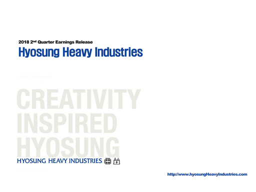 Thumbnail Hyosung Heavy Industries Corporation Quarterly Report 2018-q2