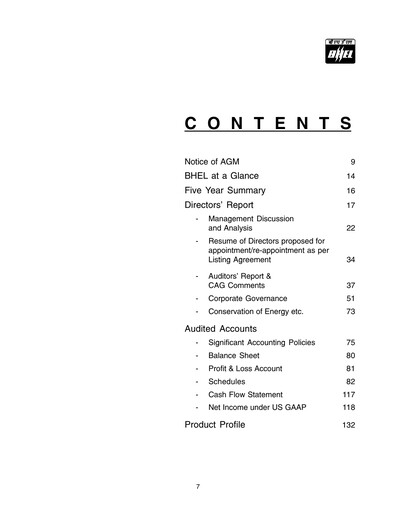 Thumbnail Bharat Heavy Electricals Limited Annual Report 2004-2005