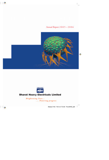 Thumbnail Bharat Heavy Electricals Limited Annual Report 2005-2006