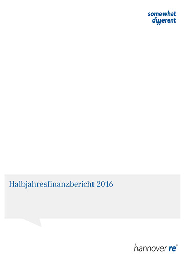 Vorschaubild Hannover Rück
 Halbjahresbericht 2016-h1