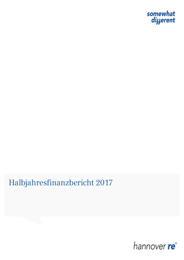 Vorschaubild Hannover Rück
 Halbjahresbericht 2017-h1