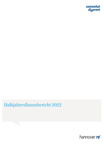 Vorschaubild Hannover Rück
 Halbjahresbericht 2022-h1