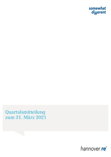 Thumbnail Hannover Rück
 Quarterly Report 2021-q1