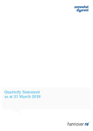 Thumbnail Hannover Rück
 Quarterly Report 2018-q1