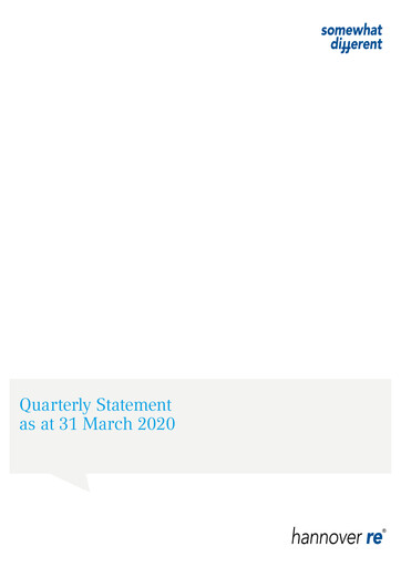 Thumbnail Hannover Rück
 Quarterly Report 2020-q1