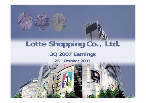 Thumbnail Lotte Shopping Quarterly Report 2007-q3