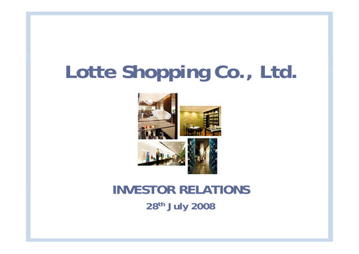 Thumbnail Lotte Shopping Quarterly Report 2008-q2