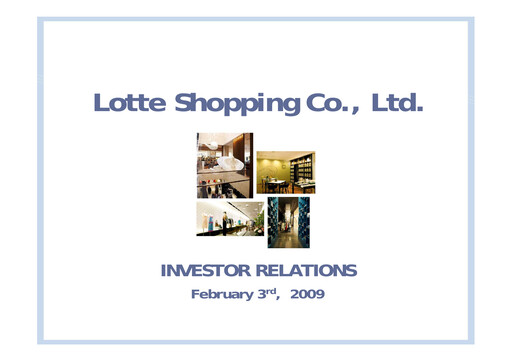 Thumbnail Lotte Shopping Quarterly Report 2008-q4