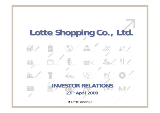 Thumbnail Lotte Shopping Quarterly Report 2009-q1