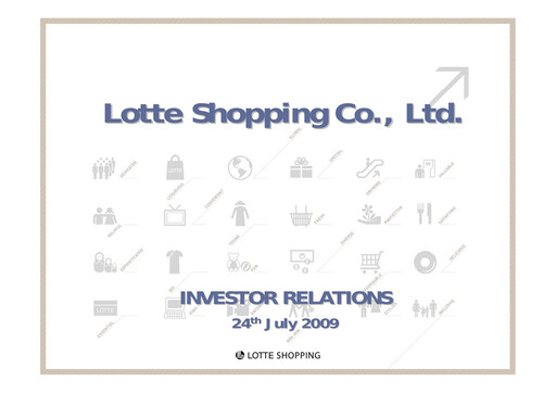 Thumbnail Lotte Shopping Quarterly Report 2009-q2