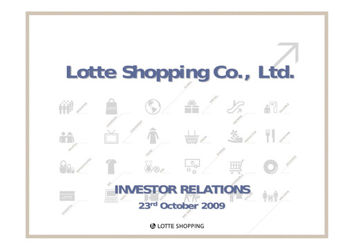 Thumbnail Lotte Shopping Quarterly Report 2009-q3