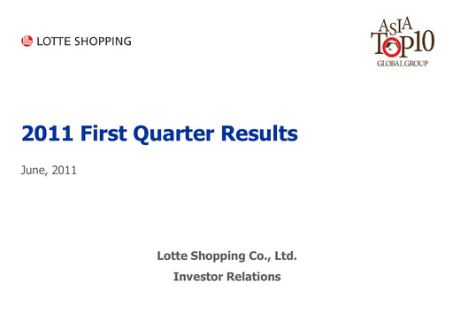Thumbnail Lotte Shopping Quarterly Report 2011-q1