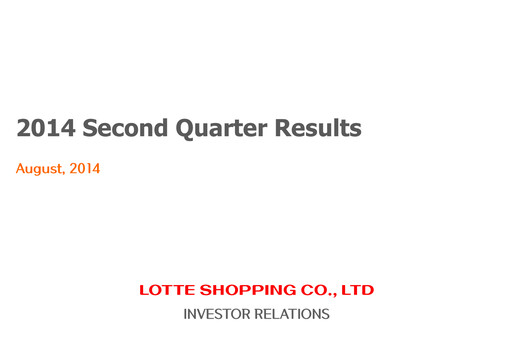 Thumbnail Lotte Shopping Quarterly Report 2014-q2