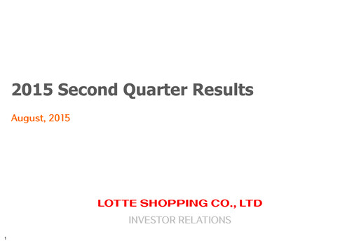 Thumbnail Lotte Shopping Quarterly Report 2015-q2