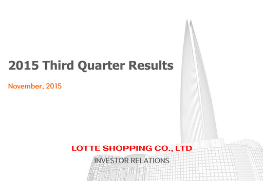 Thumbnail Lotte Shopping Quarterly Report 2015-q3