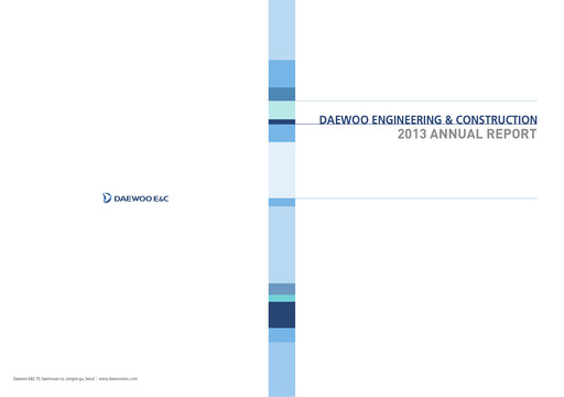 Thumbnail Daewoo Engineering & Construction Annual Report 2013