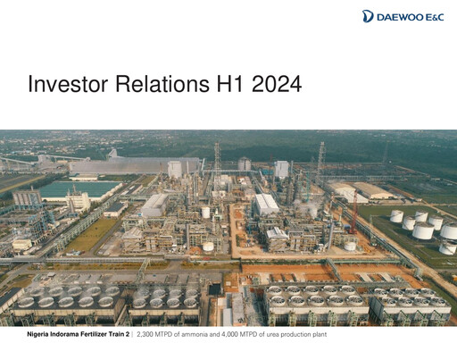 Thumbnail Daewoo Engineering & Construction Half-year Report 2024-h1