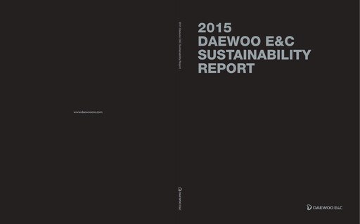 Vorschaubild Daewoo Engineering & Construction Nachhaltigkeitsbericht 2015