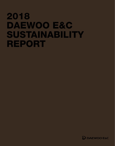 Vorschaubild Daewoo Engineering & Construction Nachhaltigkeitsbericht 2018