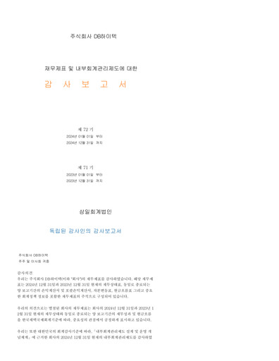 Thumbnail DB HiTek Financial Statement 2024