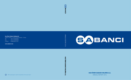 Thumbnail Sabancı Holding
 Annual Report 2016
