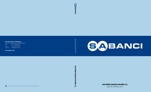Vorschaubild Sabancı Holding
 Jahresbericht 2014