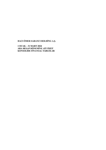 Thumbnail Sabancı Holding
 Quarterly Report 2024-q1