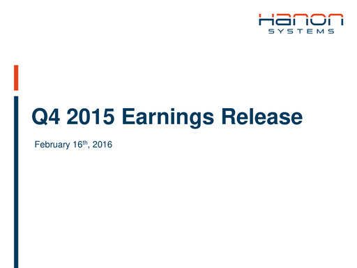 Thumbnail Hanon Systems Quarterly Report 2015-q4
