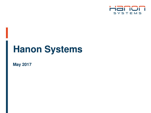 Thumbnail Hanon Systems Quarterly Report 2017-q1