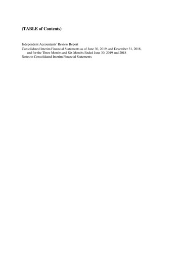 Thumbnail OCI Holdings Company Half-year Report 2019-h1