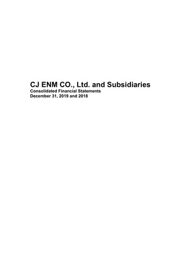 Thumbnail CJ ENM CO., Ltd. Financial Statement 2019