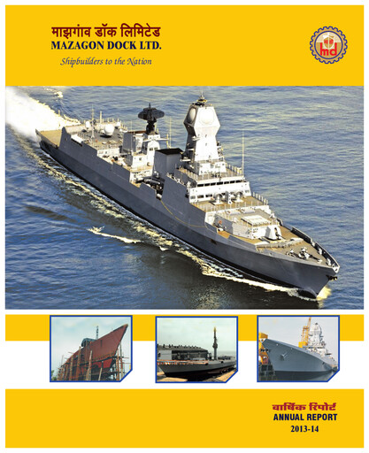 Thumbnail Mazagon Dock Shipbuilders Limited Annual Report 2013-2014